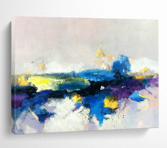 Colorful Abstract Landscape Art for Bohemian - Style Bedroom DLZ2915