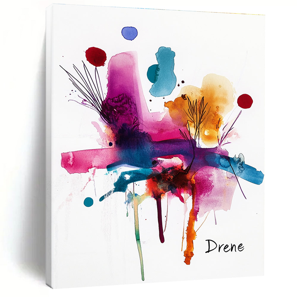 Color - Splash Abstract for Vibrant Art Studio & Lively Caf茅 STSC500