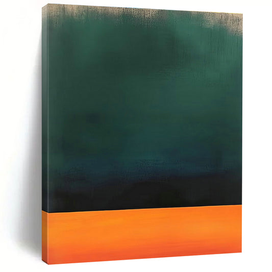 Green - Orange Gradient Art for Nature - Inspired Café & Modern Home DLZ2099