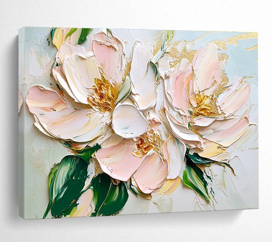 3D Pink Flowers Art for Wedding Venue & Feminine Boudoir SC123