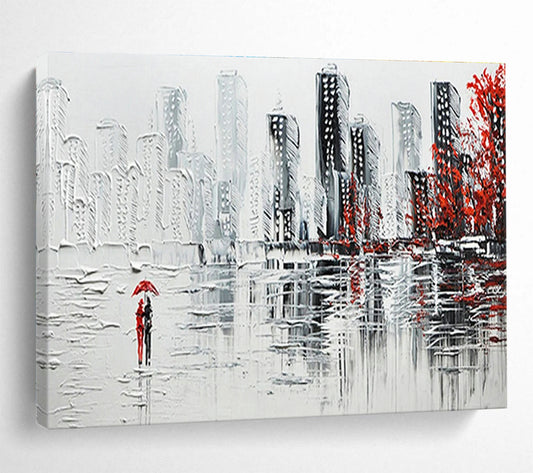 Cityscape Lover’s Art for Modern Loft Apartment Living Rooms DLZ3270
