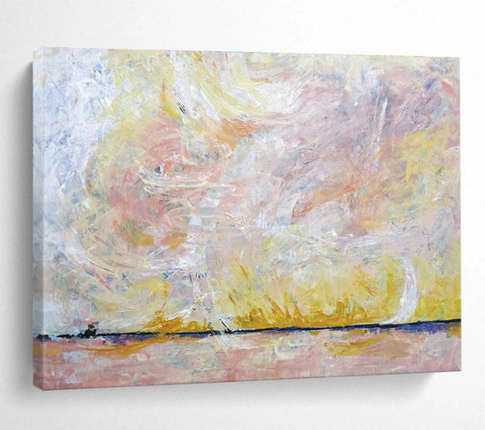 Pink - Yellow Sky Abstract for Romantic Bed and Breakfast DLZ2948