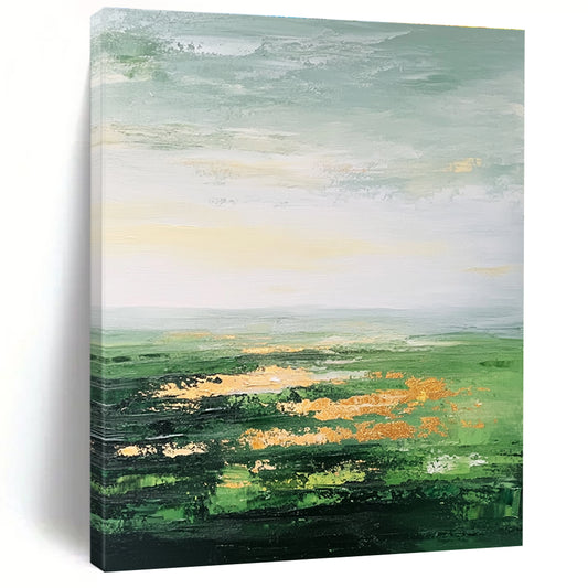 Green Field with Gold for Luxury Villa Living Room & Art - Centric Boutique STSC887