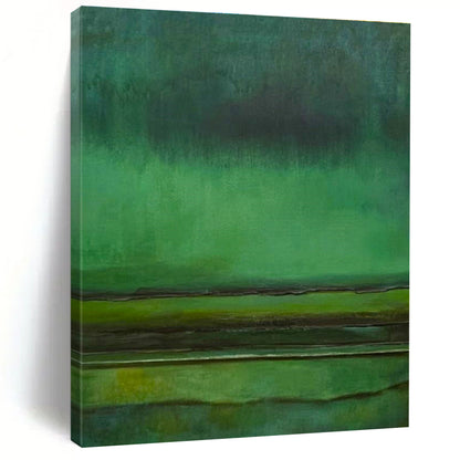 Gradient Green Abstract Art for Spa Retreat Waiting Rooms DLZ0288