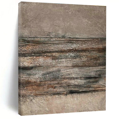 Brown - Texture Art for Rustic Home Library Walls DLZ0200