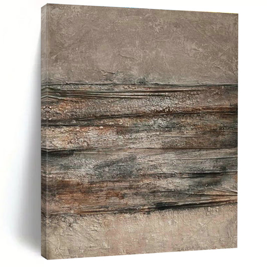 Brown - Texture Art for Rustic Home Library Walls DLZ0200