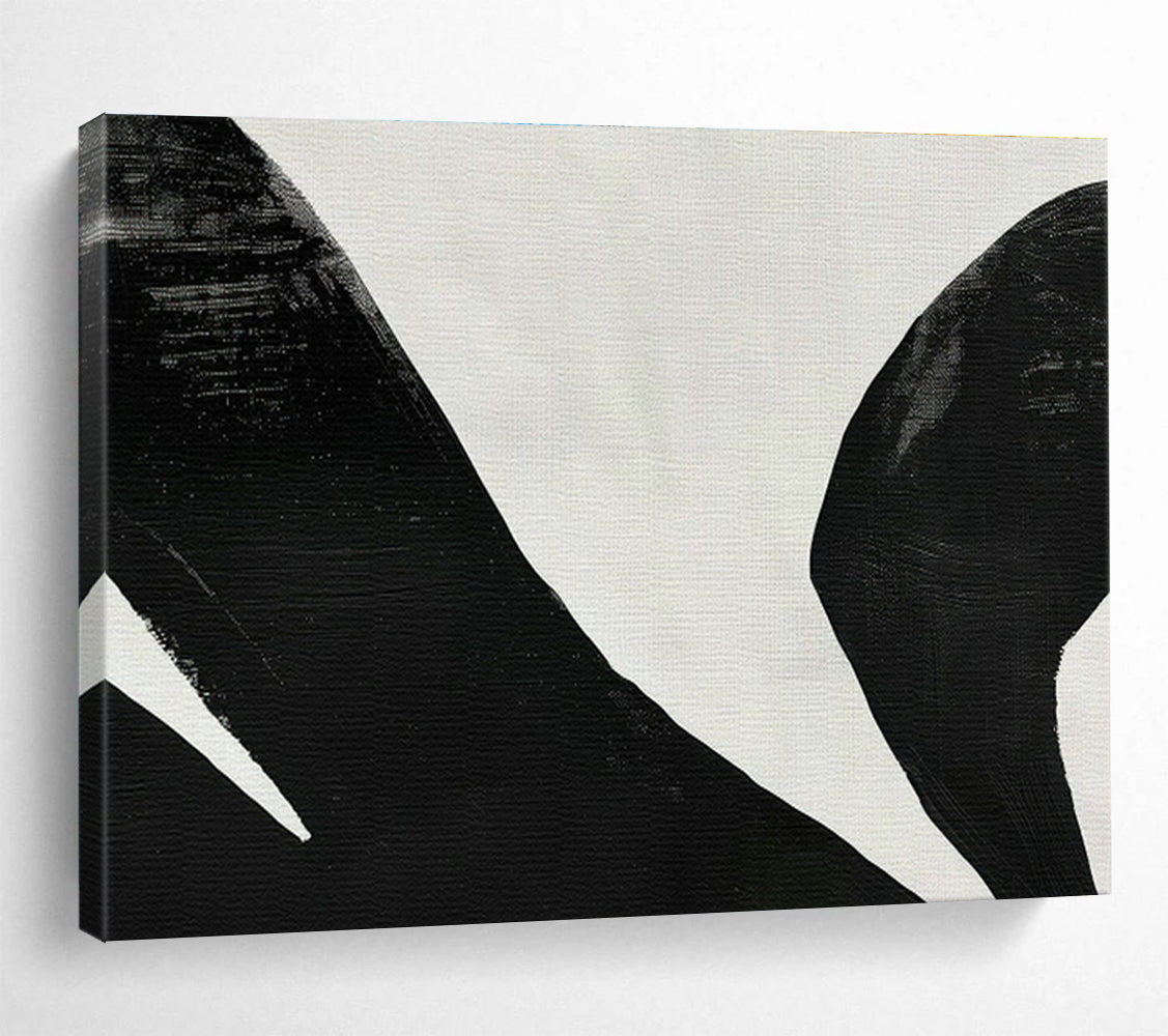 Black - White Abstract Art for Monochrome - Themed Studio Spaces DLZ2522