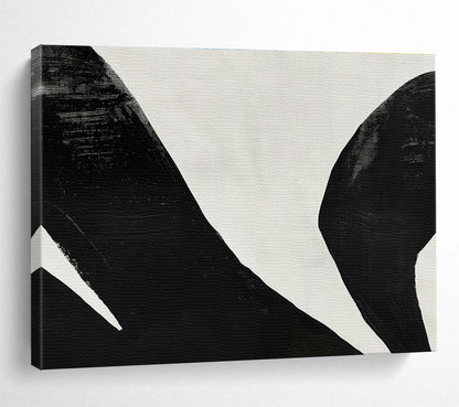 Black - White Abstract Art for Monochrome - Themed Studio Spaces DLZ2522