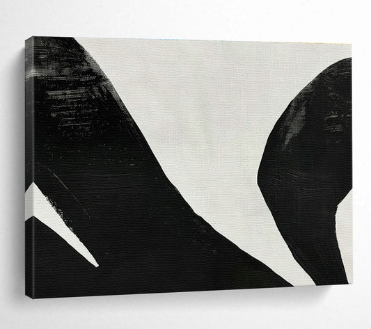 Black - White Abstract Art for Monochrome - Themed Studio Spaces DLZ2522