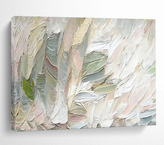 Pink - Green Texture Abstract Art for Minimalist Office Break Rooms DLZ2645