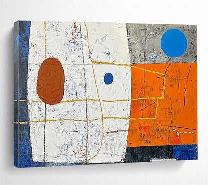 Abstract Shapes with Lines Art for Modern Studio & Art School SC376
