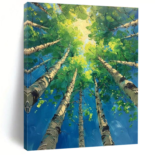 Skyward Birch Forest Art for Nature - Lover’s Study & Spa Retreat DLZ2252