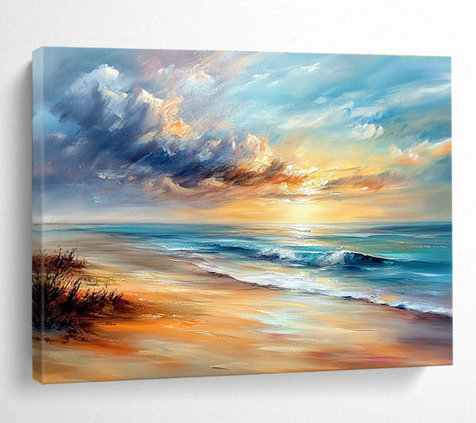 Breathtaking Beach Sunset Art for Coastal Living Room & Vacation Rental SC415