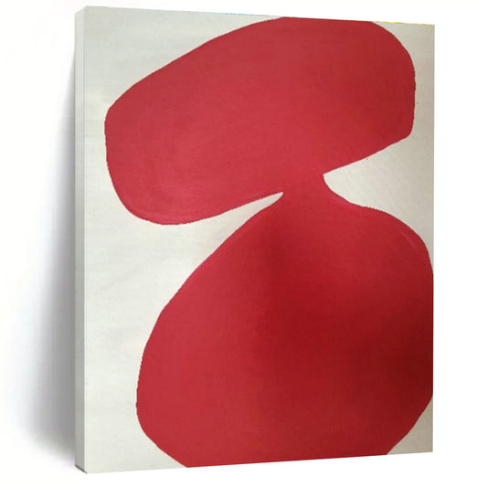 Red Double - Shape Abstract Art for Modern Bar & Art - Themed Party Venue DLZ1086