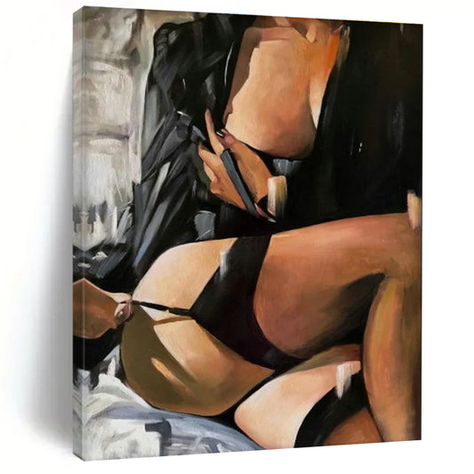 Tremendous Custom - Sized Abstract Art for Bedroom & Dining Room DLZ2334