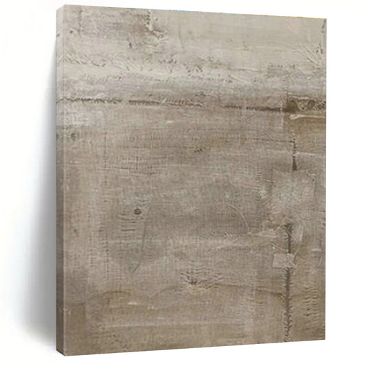 Light Brown Textured Art for Bohemian Living Room & Rustic Art Studio DLZ1877