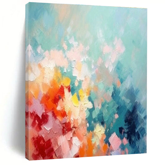 Colorful Abstract Art for Family - Friendly Community Center & Art - Loving Playroom DLZ1928