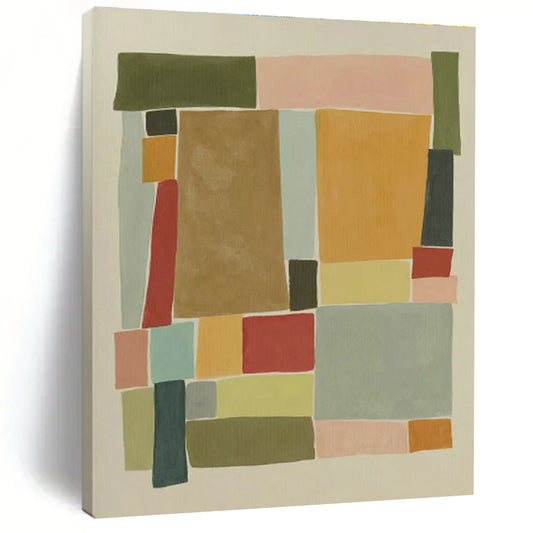 Colorful Block Abstract Art for Living Room & Playroom DLZ0513