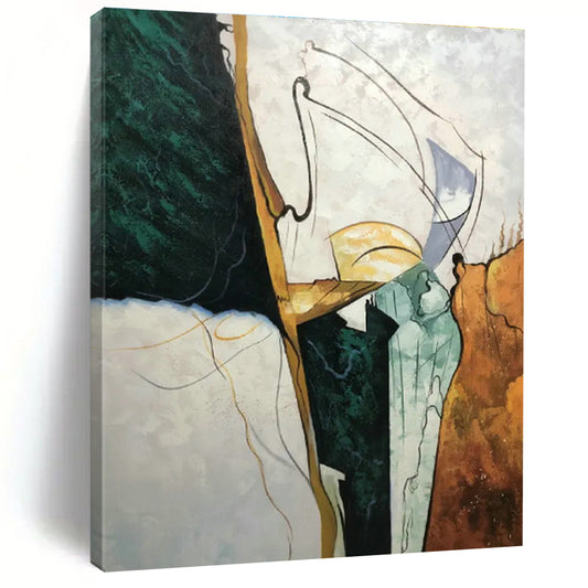 Colorful Line Abstract Art for Living Room & Art Studio DLZ0524