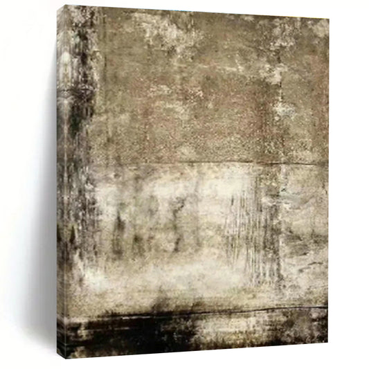 Distressed Earth Tone Art for Rustic Farmhouse Dining Room & Industrial Art Studio DLZ0875
