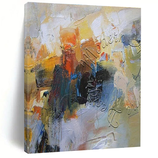 Colorful Abstract Text Art for Bohemian Bookstore & Art Studio Workshop DLZ1824