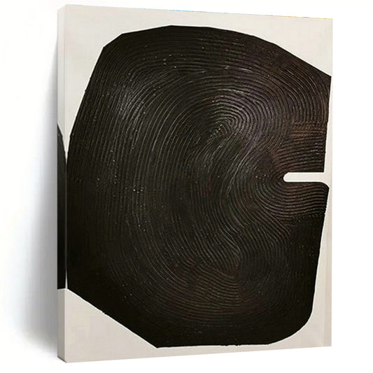 Black Textured Abstract Art for Contemporary Art Gallery & Luxury Boutique DLZ1059
