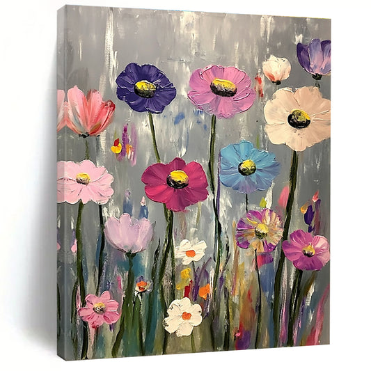 Colorful Wildflowers Art for Bohemian Home Bedroom & Garden - Themed Restaurant STSC1033