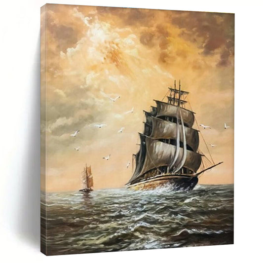 Sailing Ship Art for Nautical Museum & Coastal Home DLZ2349