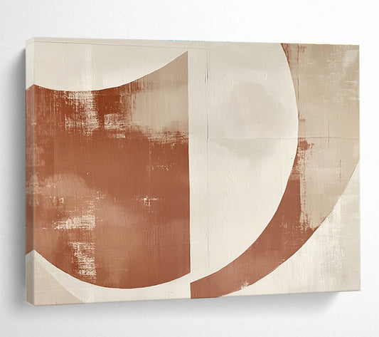 Minimalist Curved Shapes Art for Scandinavian - Style Bedroom & Art Gallery SC441
