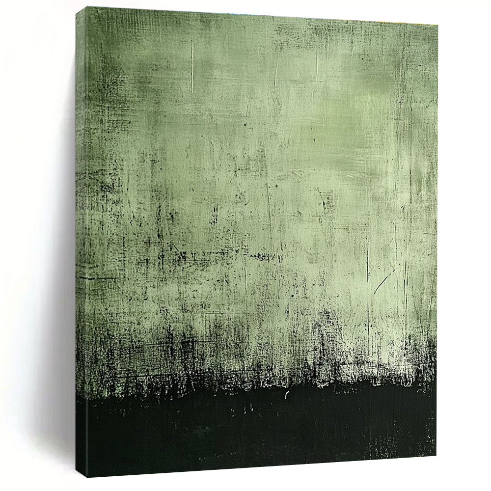 Green and Black Textured Abstract for Industrial - Chic Café & Art Gallery Foyer STSC398