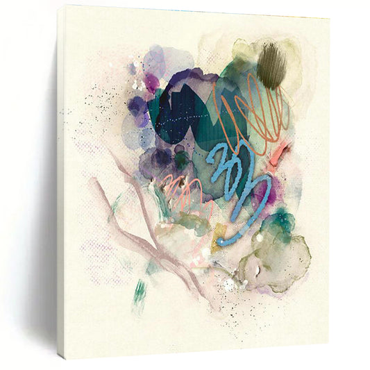 Watercolor Abstract Art for Yoga Studio Meditation Corners DLZ0147