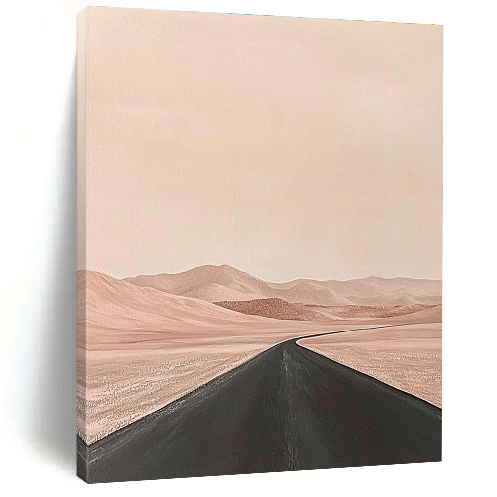Pink Desert Road Art for Bohemian Home & Travel - Themed Gallery STSC1093