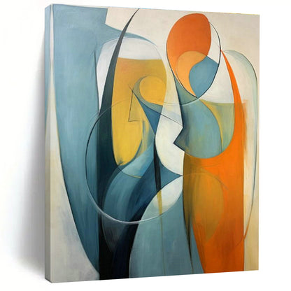 Abstract Figure Art for Modern Dance Studio Lounges DLZ0286