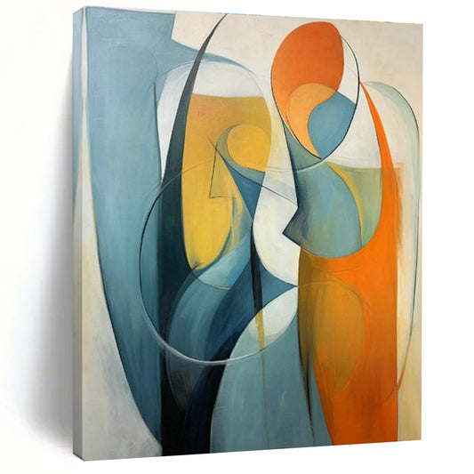 Abstract Figure Art for Modern Dance Studio Lounges DLZ0286
