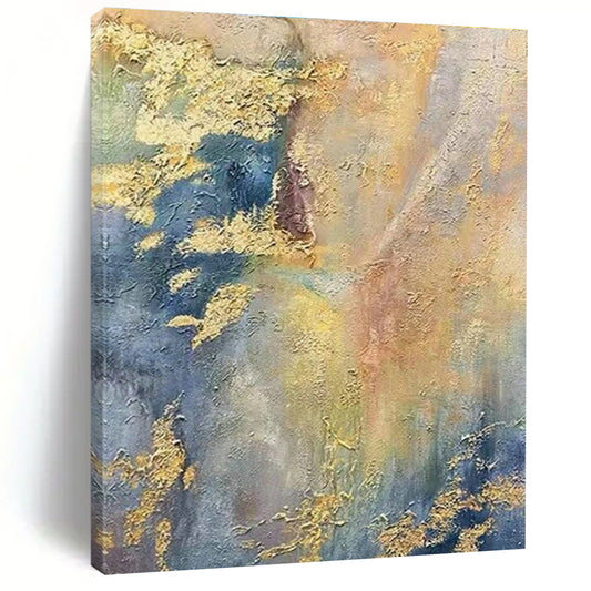 Gold - Blue Gradient Abstract for Coastal Penthouse & Art Deco Rooftop Bar DLZ0909