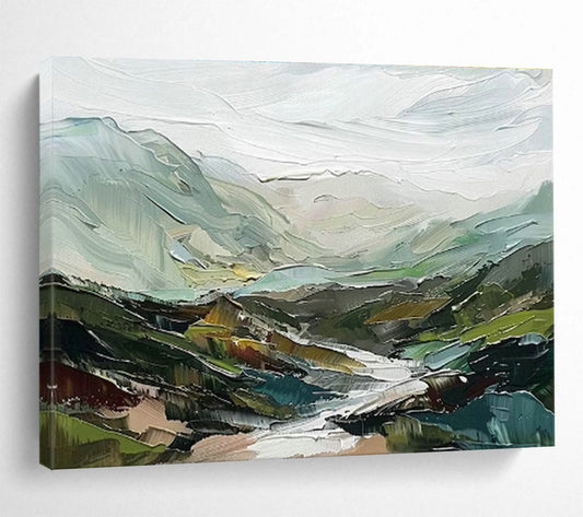 Green Mountain Landscape Art for Nature - Loving Family Room DLZ2852