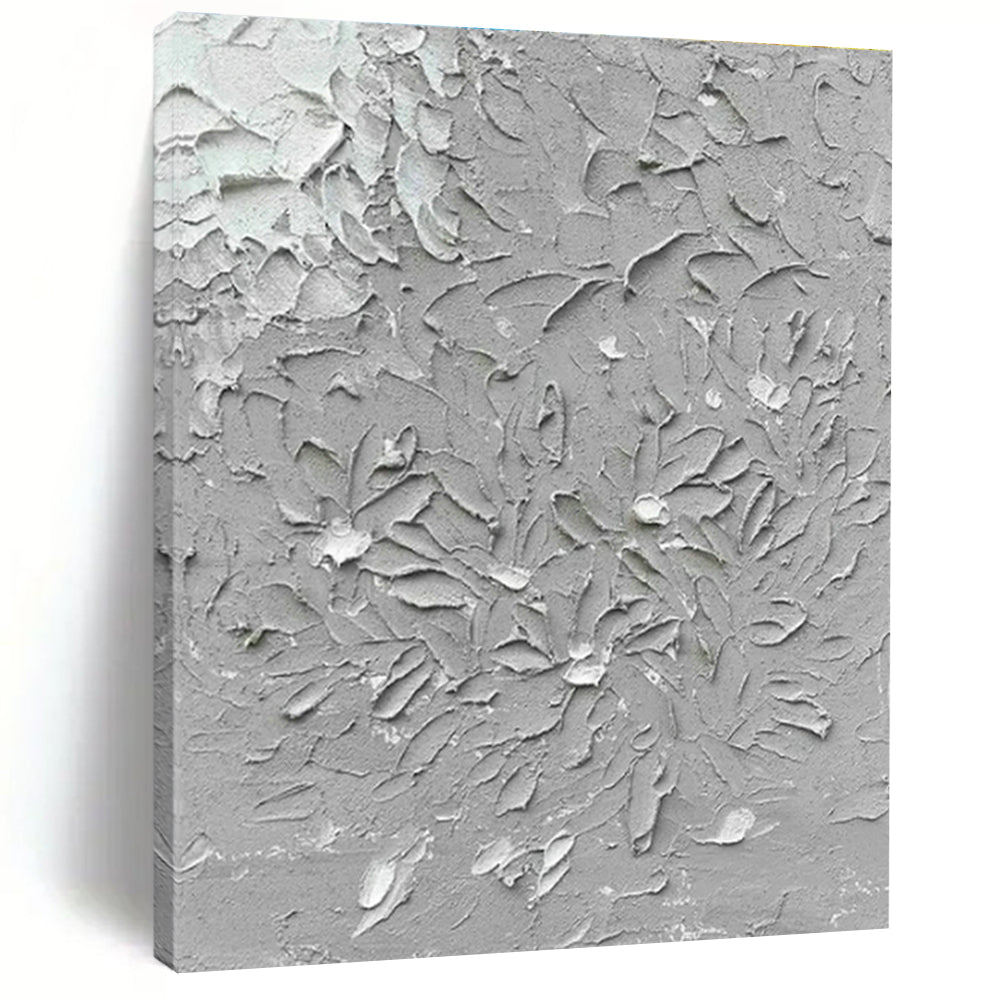 Gray Textured Wall Art for Minimalist Interior & Art - Inspired Retail Space DLZ1693