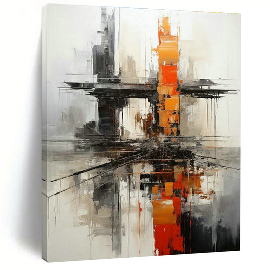Urban Abstract Art for Modern Loft Office Meeting Spaces DLZ0273