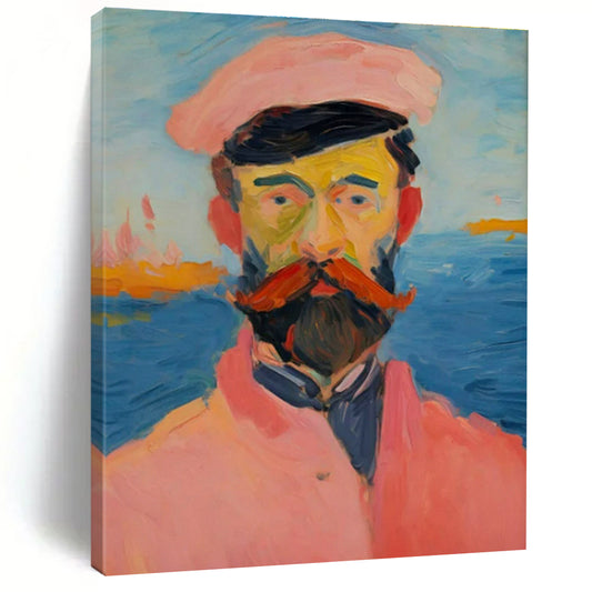 Portrait Art with Coastal Background for Nautical - Themed Restaurant & Art - Focused B&B DLZ1762