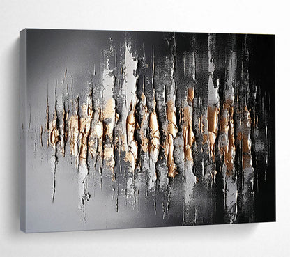 Black - Gold 3D Abstract Art for Luxurious Home Offices DLZ2425