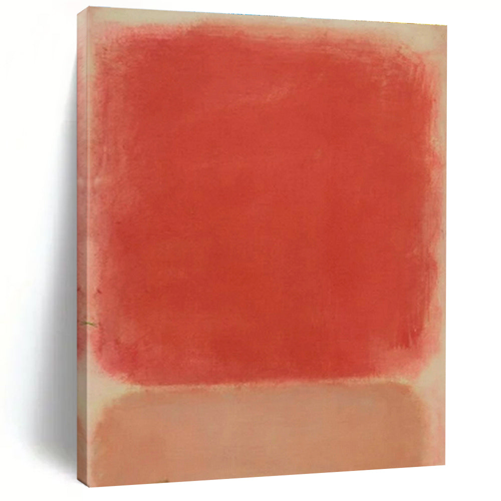 Red Color Block Art for Contemporary Office & Bold Bedroom DLZ1782