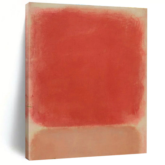 Red Color Block Art for Contemporary Office & Bold Bedroom DLZ1782