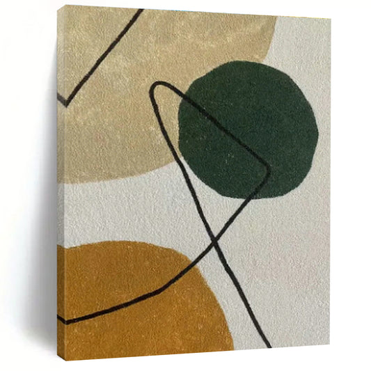 Colorful Circles with Black Lines Abstract for Kids’ Room & Studio DLZ0583