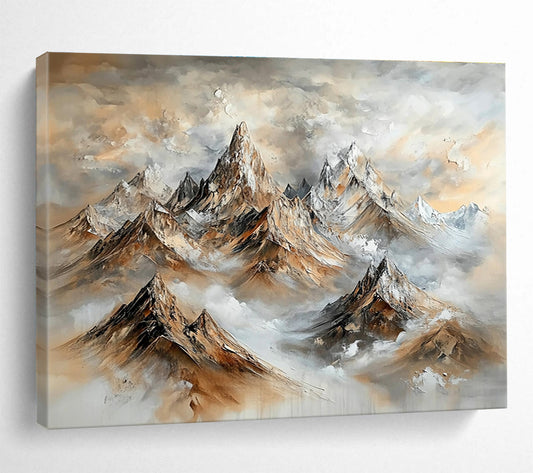 Majestic Mountain Landscape Art for Adventure - Lover’s Home & Luxury Ski Lodge SC486