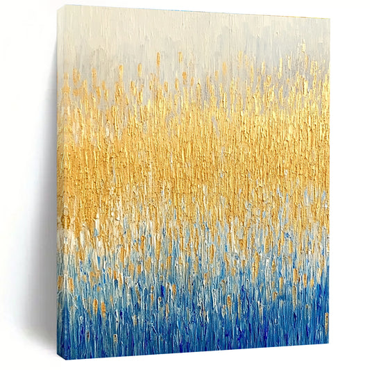 Golden - Blue Grass Abstract for Coastal Home & Luxury Spa STSC291