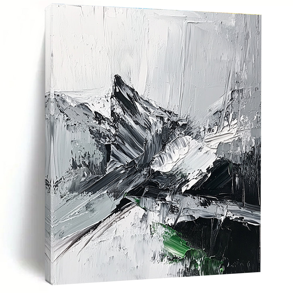 Monochrome Abstract Mountain for Adventure - Themed Office & Nature - Inspired Home STSC427