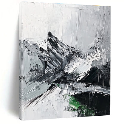 Monochrome Abstract Mountain for Adventure - Themed Office & Nature - Inspired Home STSC427