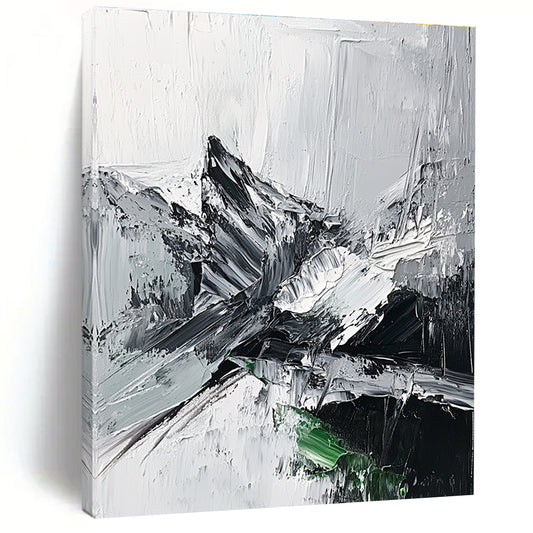 Monochrome Abstract Mountain for Adventure - Themed Office & Nature - Inspired Home STSC427
