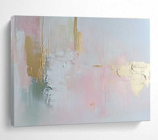 Pastel and Gold Abstract Art for Bridal Suite & Chic Boutique SC386