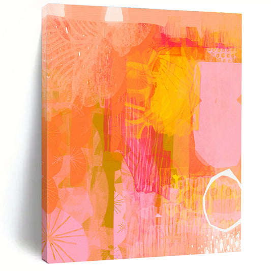 Coral - Toned Abstract Art for Bridal Boutique & Flower Market Café DLZ0642